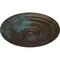 Ekena Millwork Carton Ceiling Medallion (For Canopies up to 3 3/4"), 17 3/4"OD x 1 3/8"P, Bronze Blue Patina CM18CABBS - alternate 4